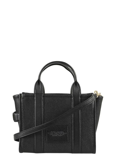borsa the leather medium tote donna nera MARC JACOBS | H004L01PF21001